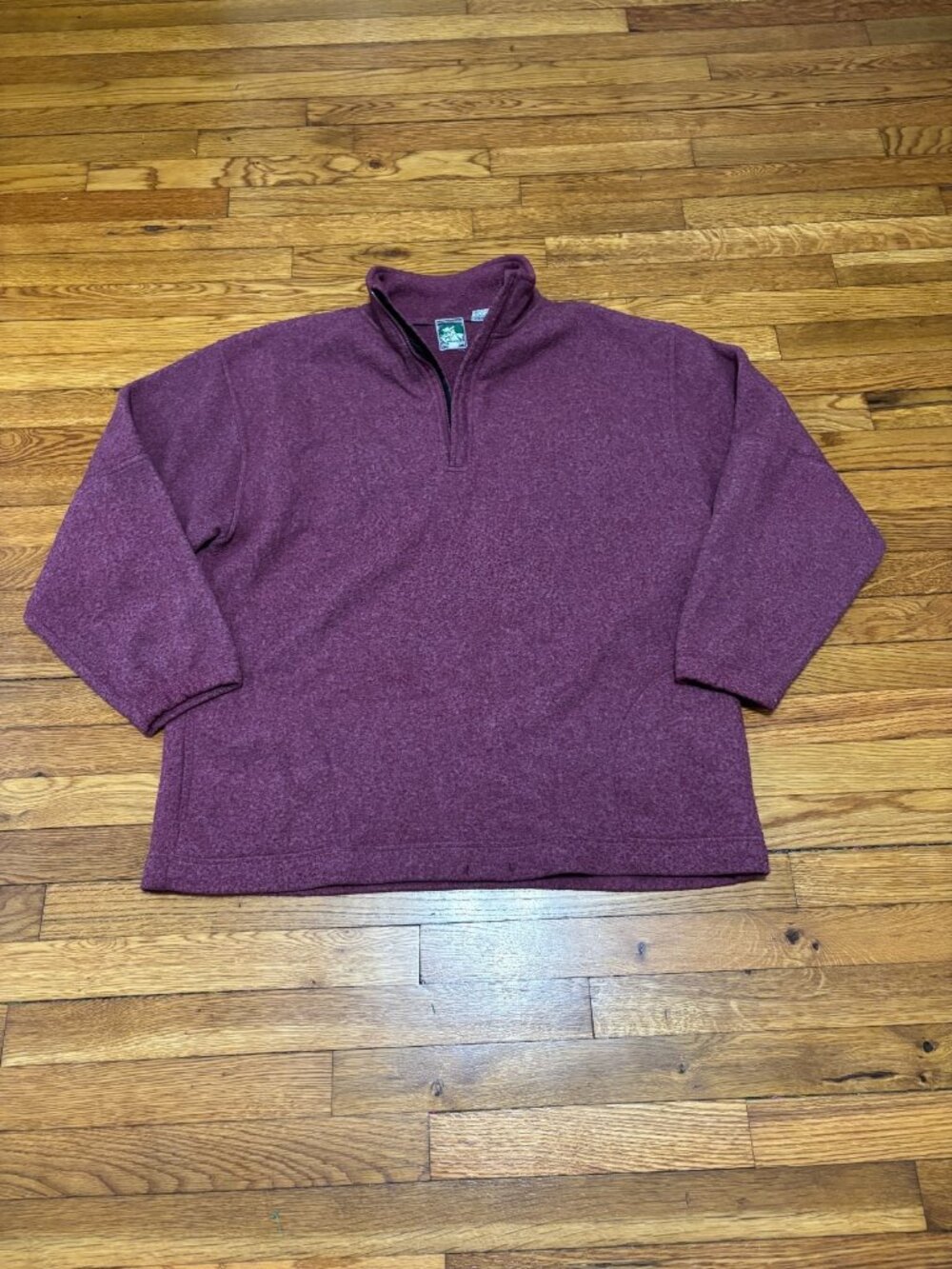 Vintage McIntosh Seymour Mens Fleece Sweatshirt Jacket Sz Large Purple Pullover